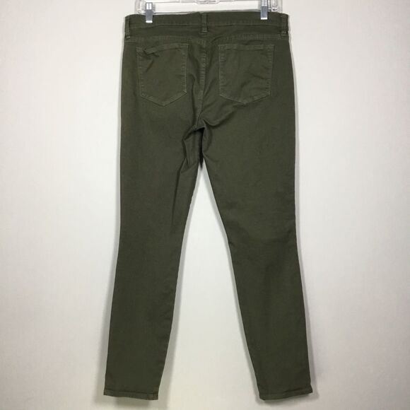 Army green jeans red vertical stripe down the side waist 33” inner leg 27 1/2” - Picture 4 of 7